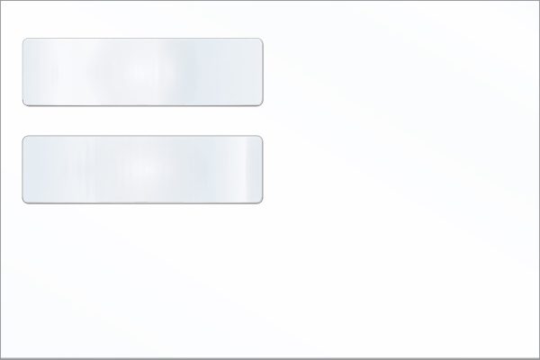 Double Window Policy Envelope - small 6"x9"